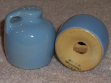 Jug shakers glazed sky blue